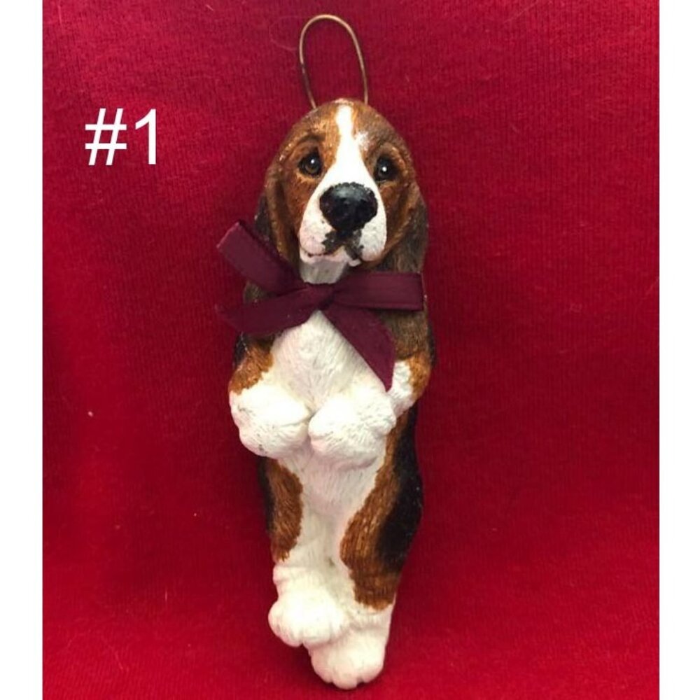Basset Hound Holiday Ornaments